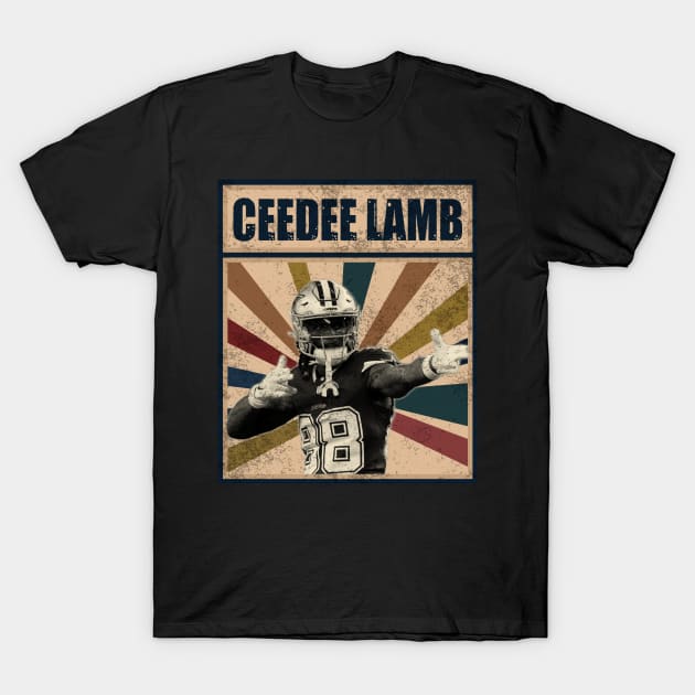 Dallas Cowboys Ceedee Lamb T-Shirt by RobinaultCoils